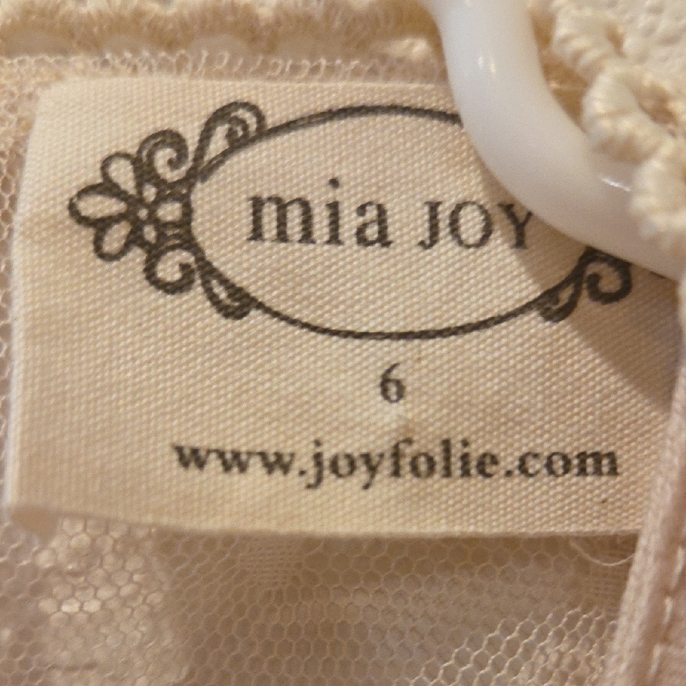 New Joyfolie Gorgeous Formal Kids Cream Lace Maxi Dress. - Picture 4 of 10